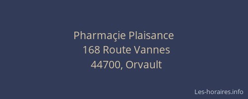 Pharmaçie Plaisance