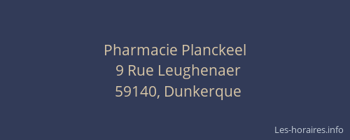 Pharmacie Planckeel