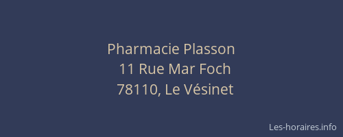 Pharmacie Plasson
