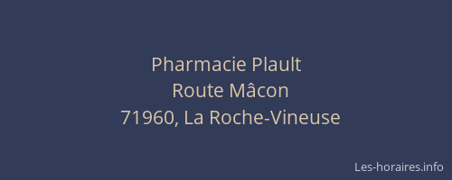 Pharmacie Plault