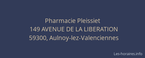 Pharmacie Pleissiet
