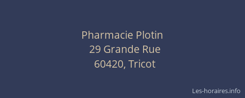 Pharmacie Plotin