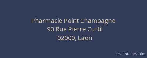 Pharmacie Point Champagne