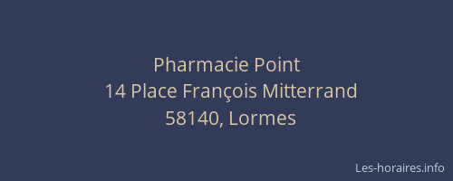 Pharmacie Point