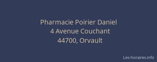 Pharmacie Poirier Daniel