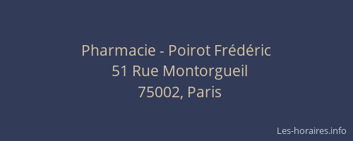 Pharmacie - Poirot Frédéric