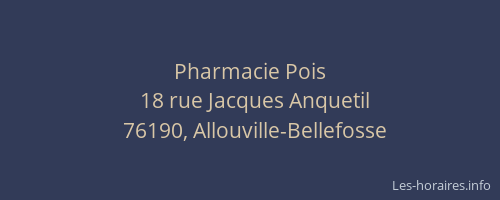 Pharmacie Pois