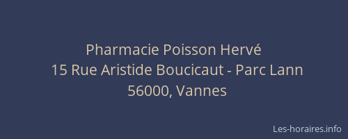 Pharmacie Poisson Hervé