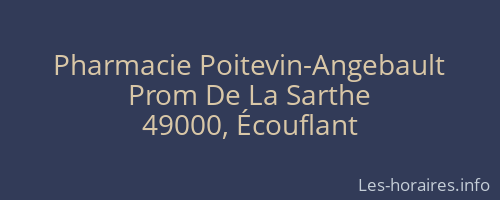 Pharmacie Poitevin-Angebault