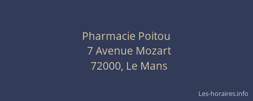 Pharmacie Poitou