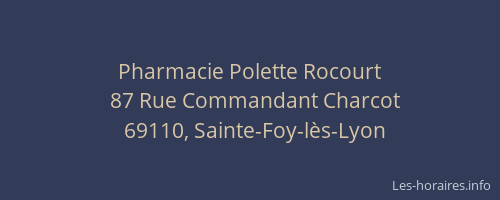 Pharmacie Polette Rocourt
