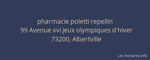 pharmacie poletti repellin