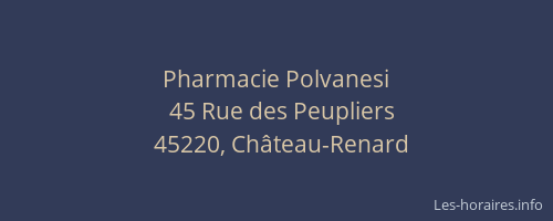 Pharmacie Polvanesi