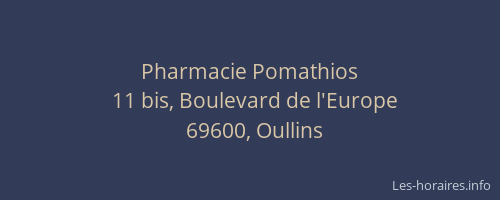 Pharmacie Pomathios
