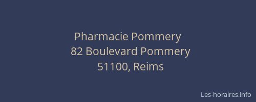 Pharmacie Pommery