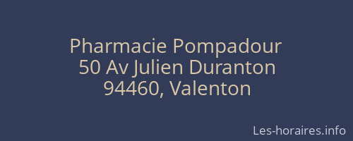 Pharmacie Pompadour