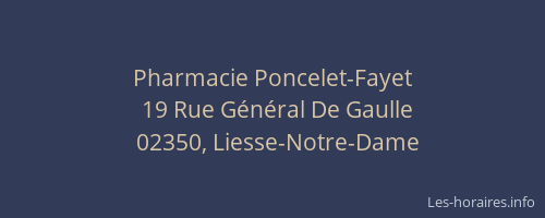 Pharmacie Poncelet-Fayet