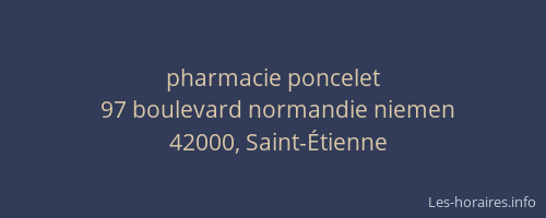 pharmacie poncelet