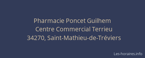 Pharmacie Poncet Guilhem