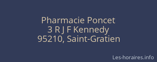 Pharmacie Poncet