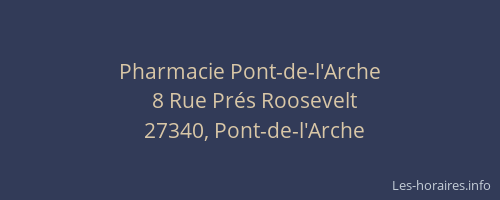 Pharmacie Pont-de-l'Arche