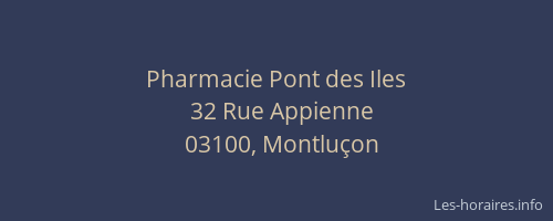 Pharmacie Pont des Iles