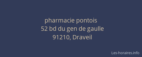 pharmacie pontois