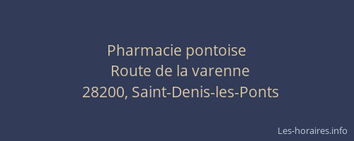 Pharmacie pontoise