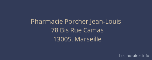 Pharmacie Porcher Jean-Louis