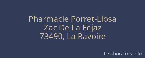 Pharmacie Porret-Llosa