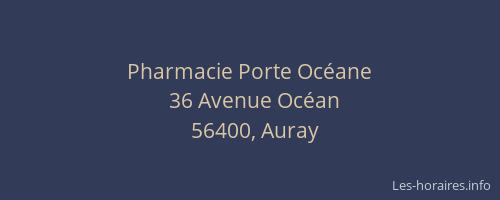 Pharmacie Porte Océane