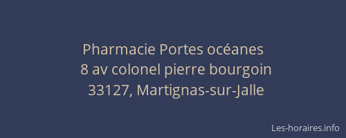 Pharmacie Portes oc&eacute;anes