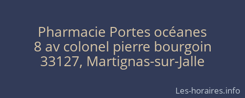 Pharmacie Portes océanes