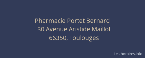 Pharmacie Portet Bernard