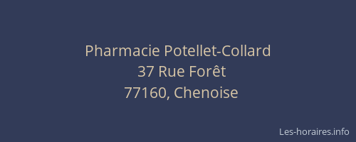 Pharmacie Potellet-Collard