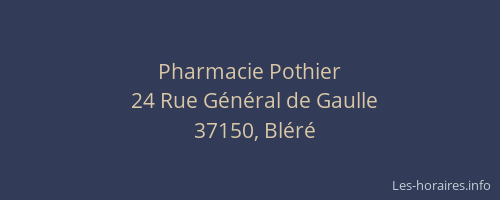 Pharmacie Pothier