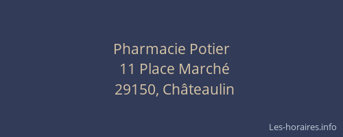 Pharmacie Potier