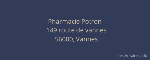 Pharmacie Potron