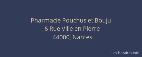 Pharmacie Pouchus et Bouju