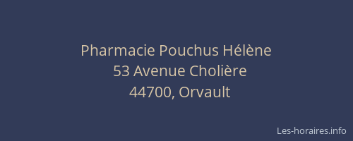 Pharmacie Pouchus Hélène