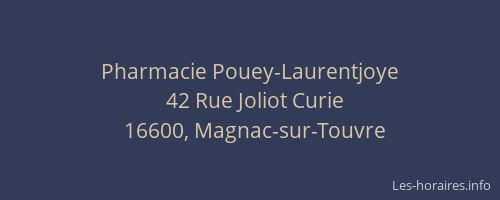 Pharmacie Pouey-Laurentjoye