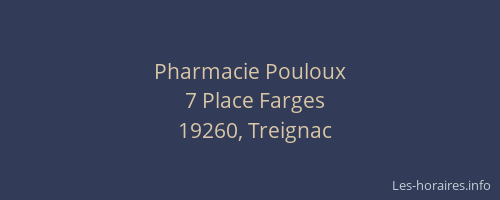 Pharmacie Pouloux
