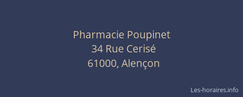 Pharmacie Poupinet