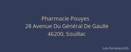 Pharmacie Pouyes