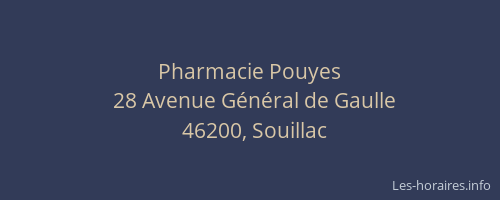 Pharmacie Pouyes