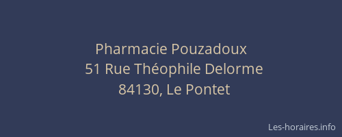 Pharmacie Pouzadoux