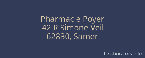 Pharmacie Poyer