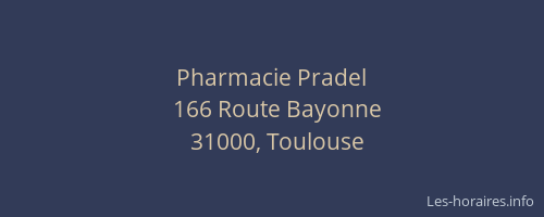 Pharmacie Pradel