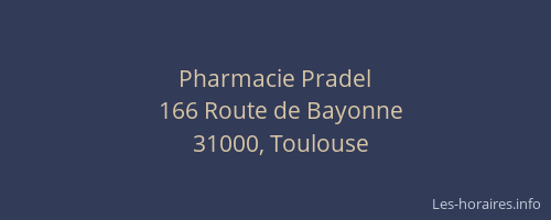 Pharmacie Pradel