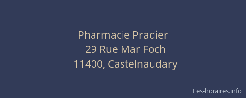 Pharmacie Pradier